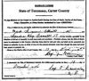 Mack Simeon Elliott and Sandra Kay Barrett marriage license